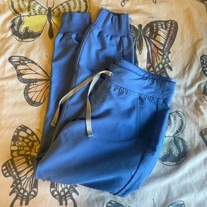 figs joggers- ceil blue